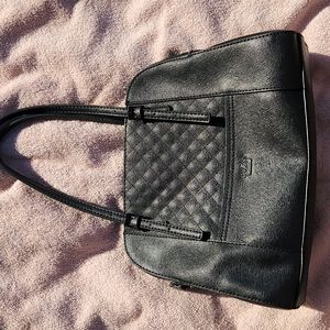 Black medium sized Guess hand bag